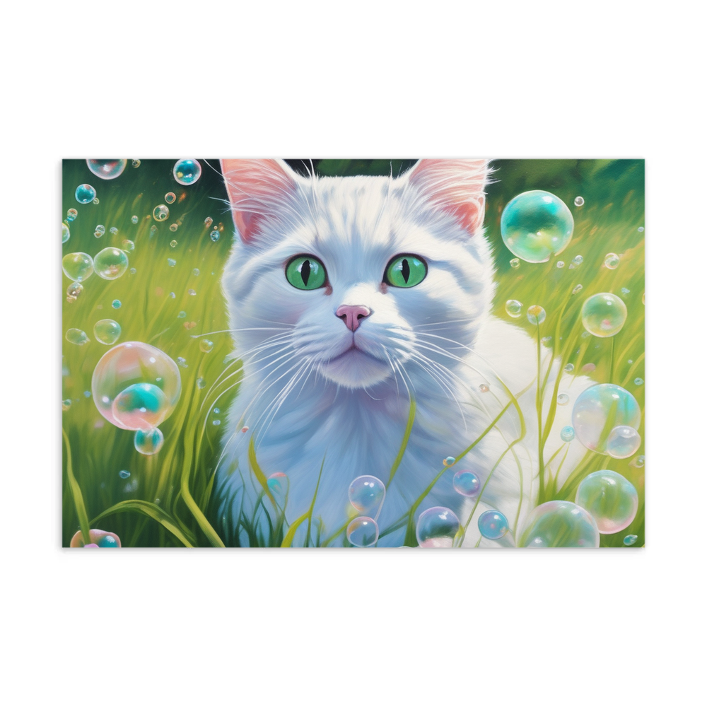 PugMug Custom White Companion Cat Postcard