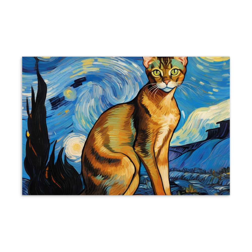 PugMug Custom Tabby Abyssinian Cat Postcard