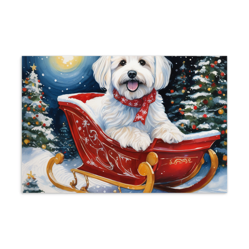 PugMug Custom White Havanese Dog Postcard