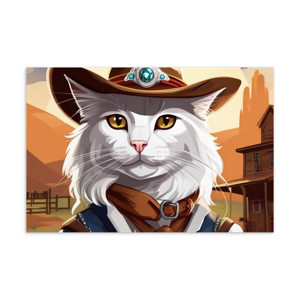 PugMug Custom White Maine Coon Cat Postcard