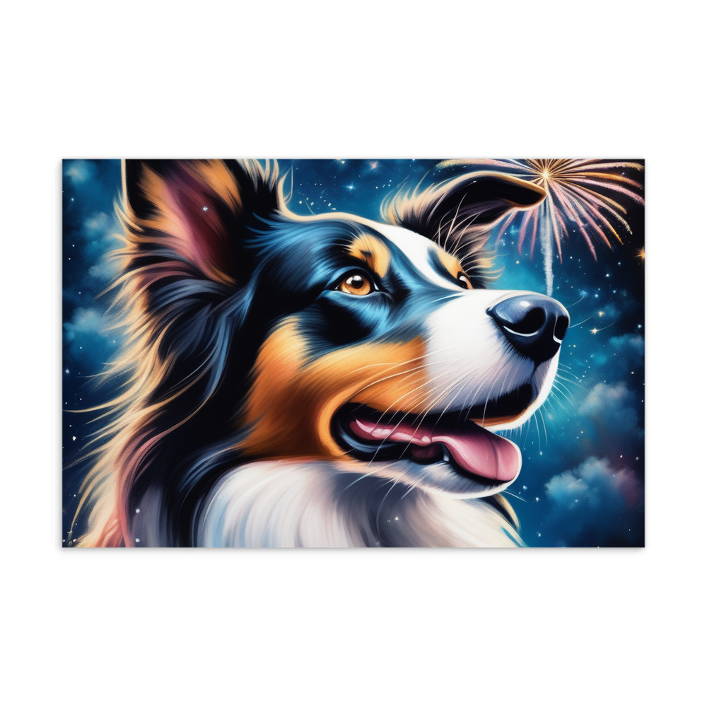 PugMug Custom Border Collie Postcard