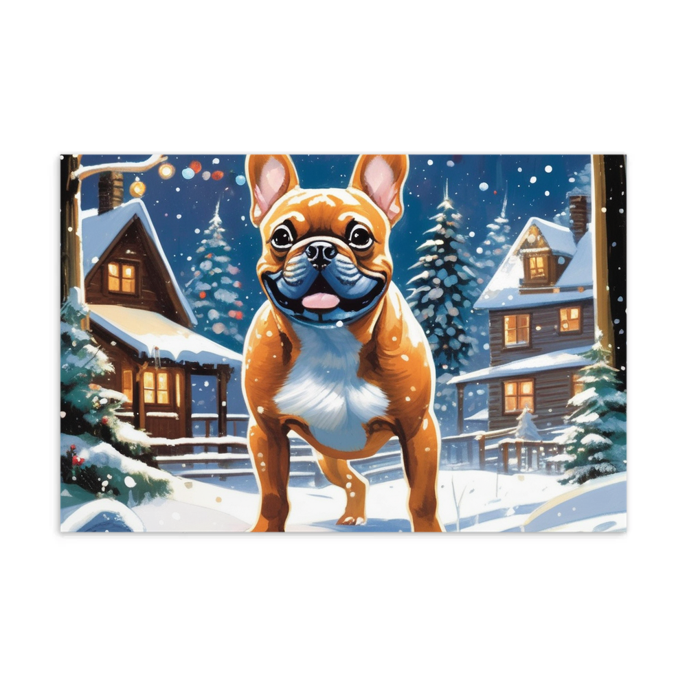 PugMug Custom Tan French Bulldog Postcard