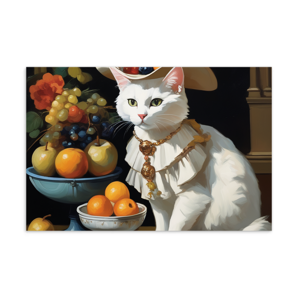 PugMug Custom White Companion Cat Postcard