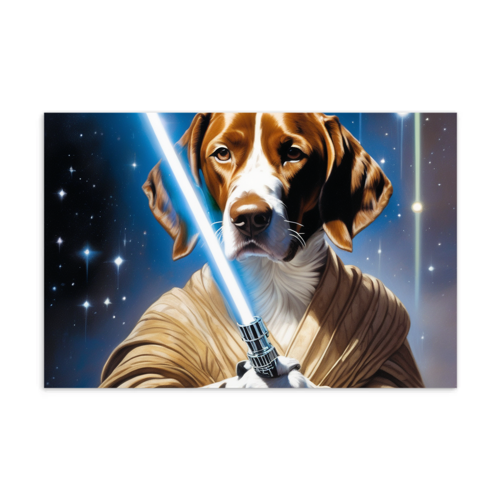 PugMug Custom Pointer Dog Postcard