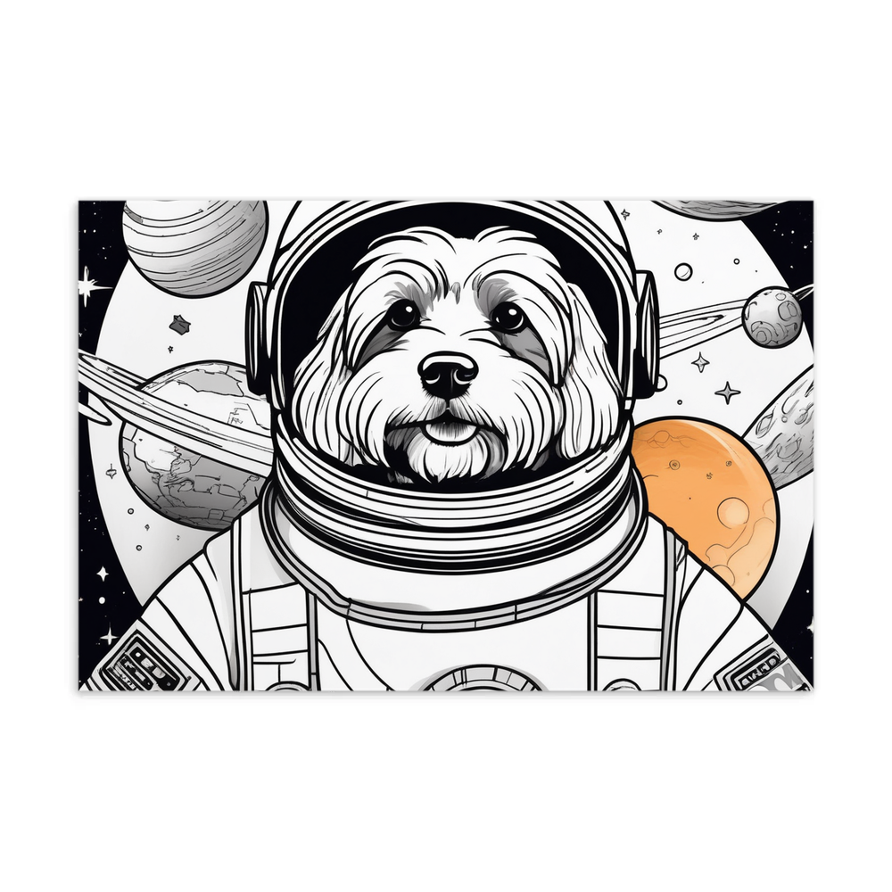 PugMug Custom Black-and-white Havanese Dog Postcard