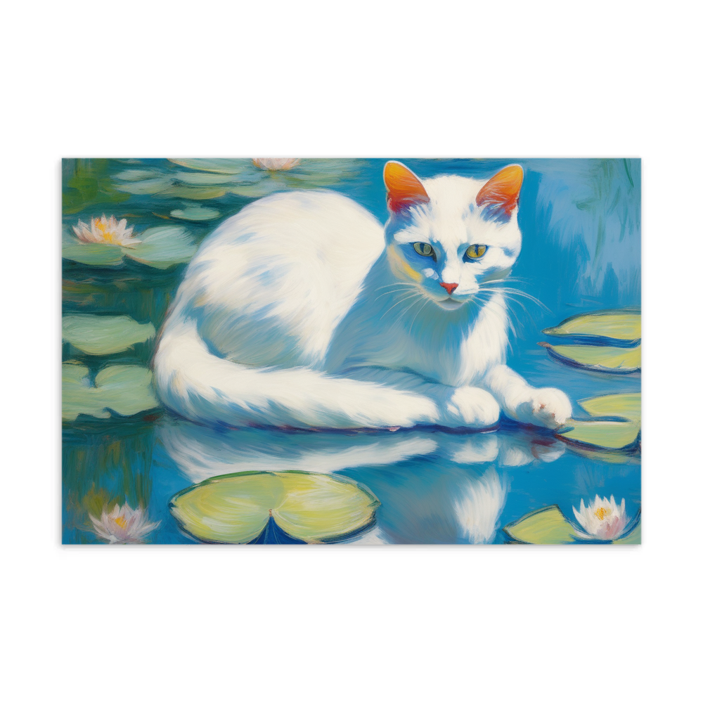 PugMug Custom White Companion Cat Postcard