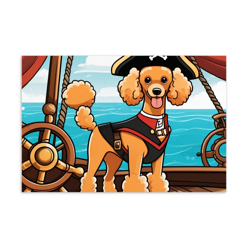 PugMug Custom Tan Poodle Postcard