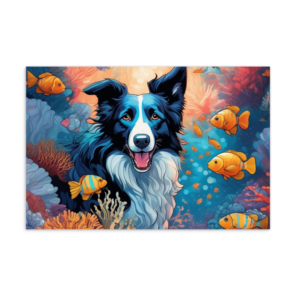 PugMug Custom Border Collie Postcard