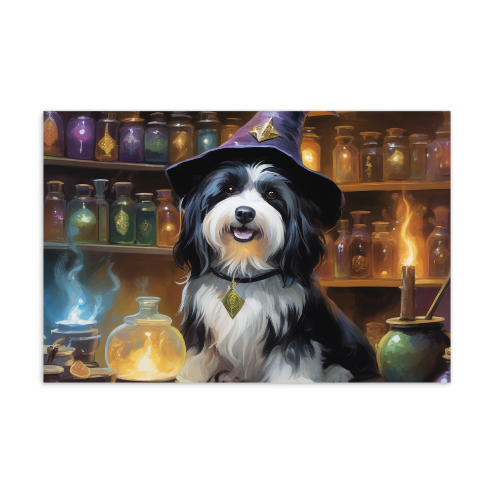 PugMug Custom Black-and-white Havanese Dog Postcard