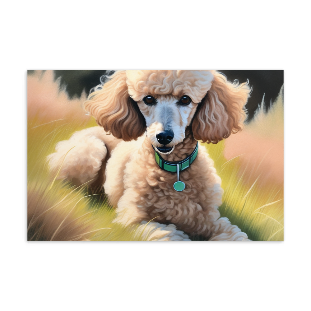 PugMug Custom Tan Poodle Postcard