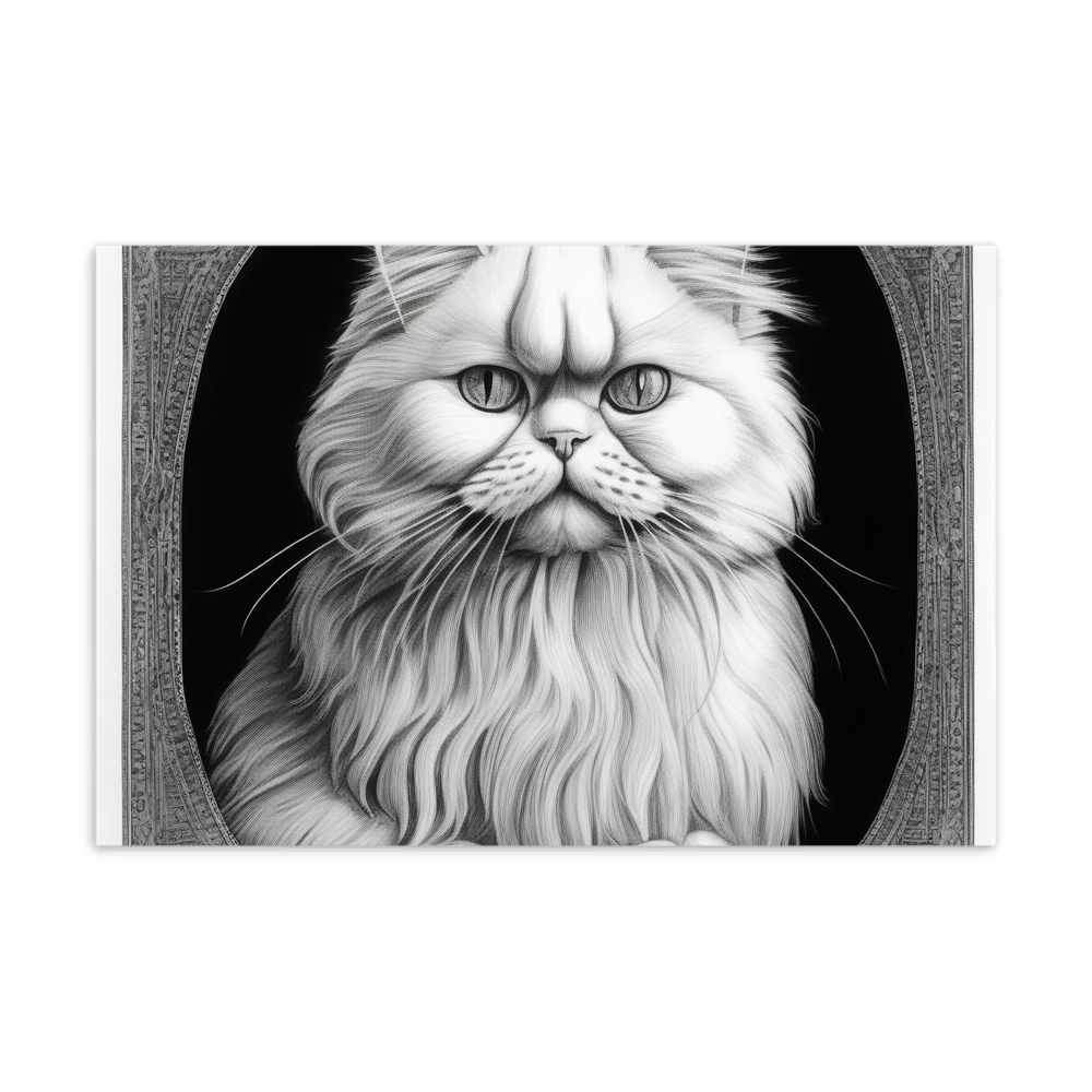 PugMug Custom White Persian Cat Postcard