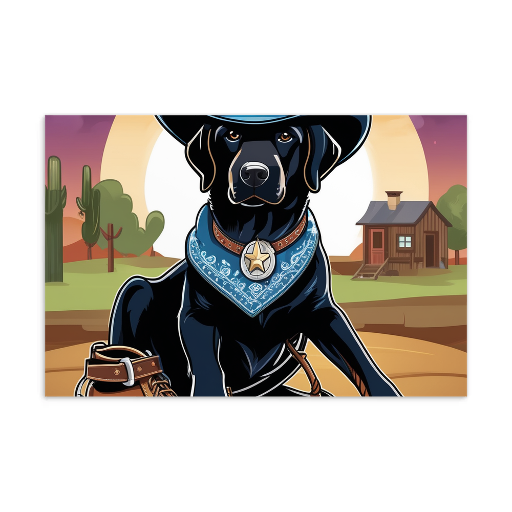PugMug Custom Black Labrador Retriever Postcard