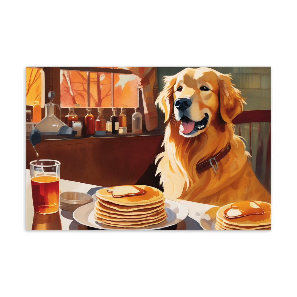 PugMug Custom Golden Retriever Postcard