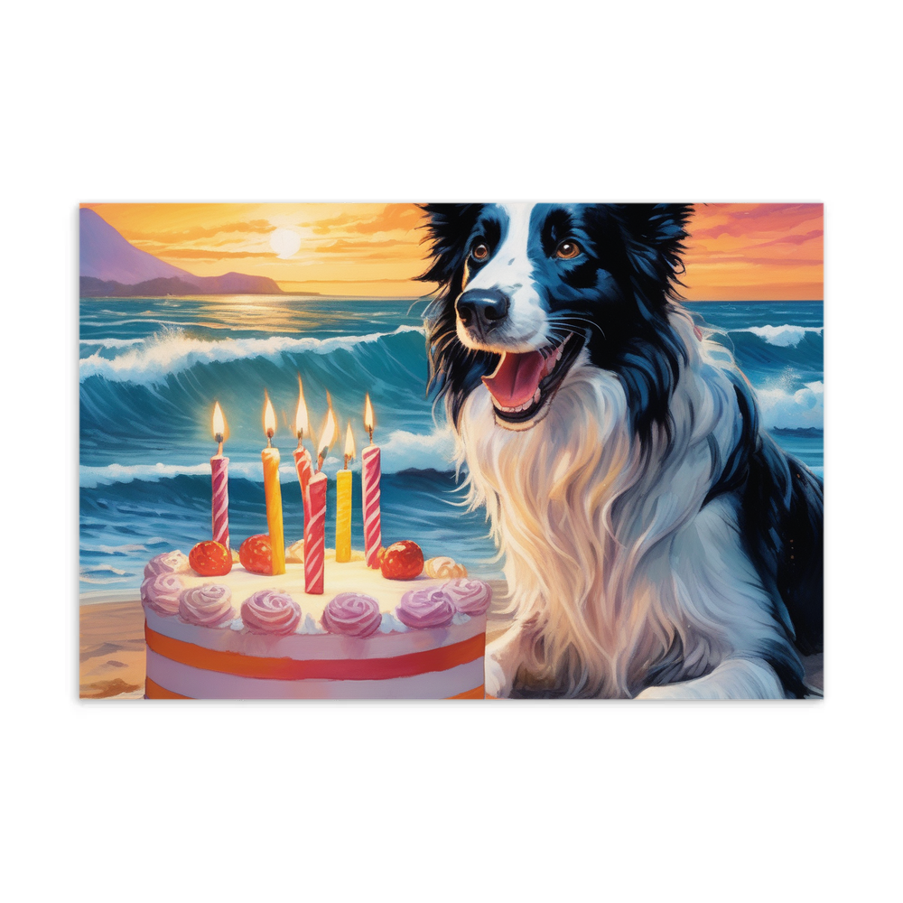 PugMug Custom Border Collie Postcard