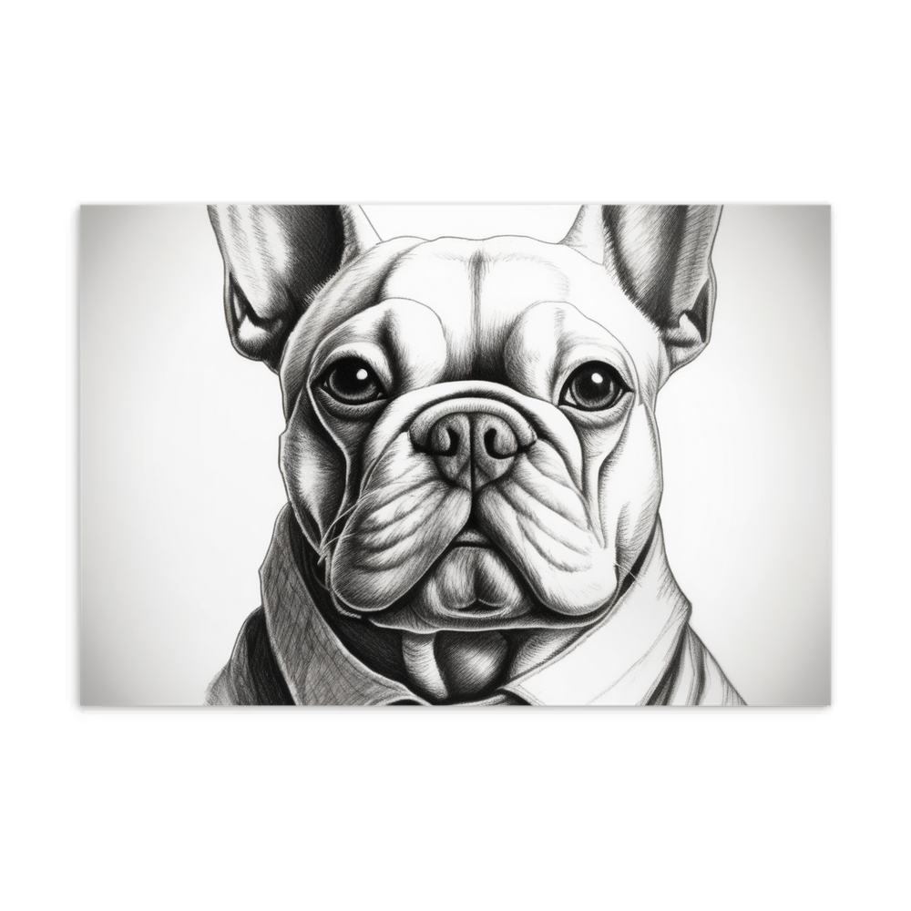 PugMug Custom White French Bulldog Postcard