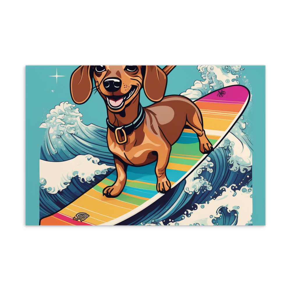PugMug Custom Tan Dachshund Postcard