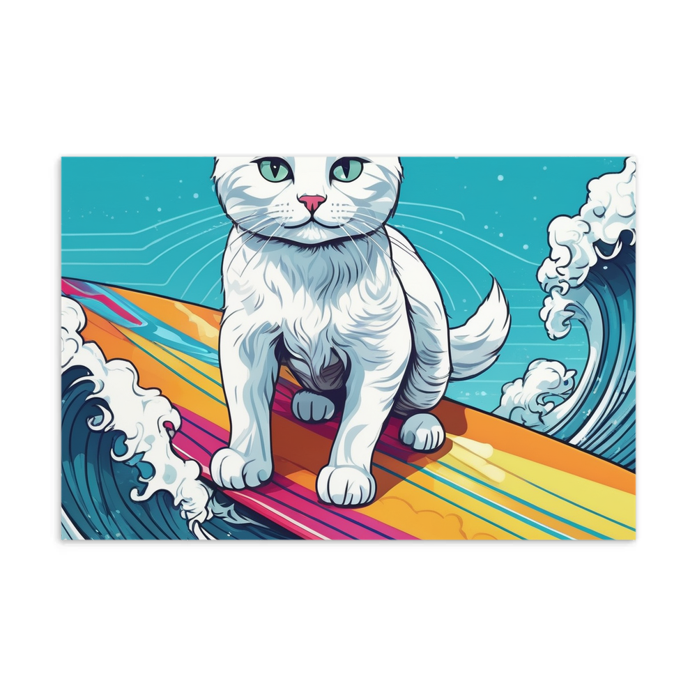 PugMug Custom White Companion Cat Postcard