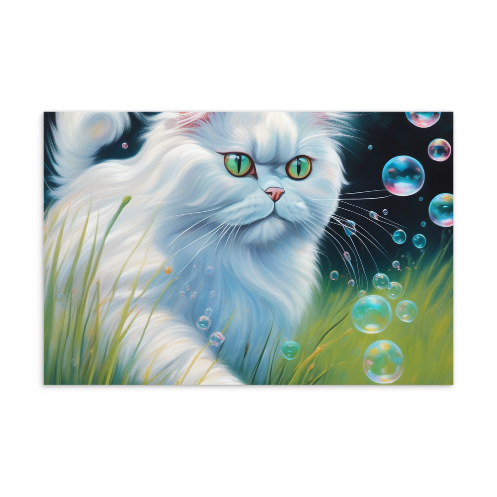 PugMug Custom White Persian Cat Postcard