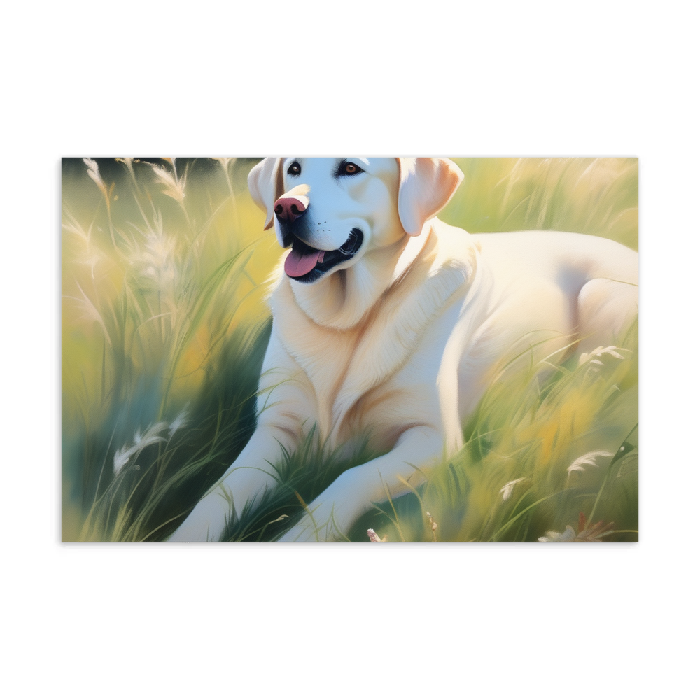 PugMug Custom White Labrador Retriever Postcard