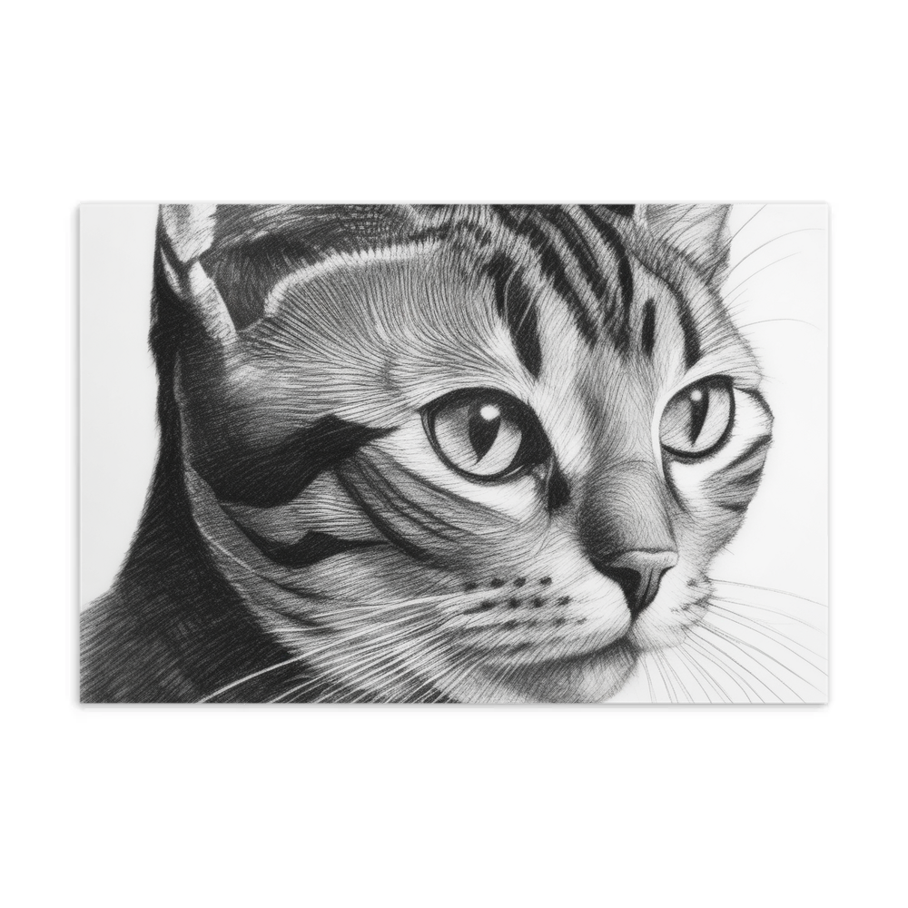 PugMug Custom Black American Shorthair Cat Postcard