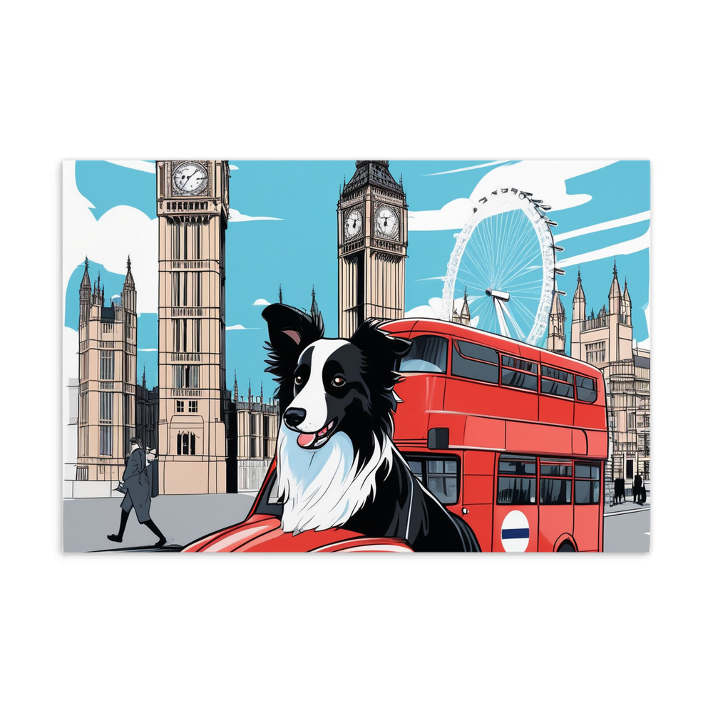PugMug Custom Border Collie Postcard