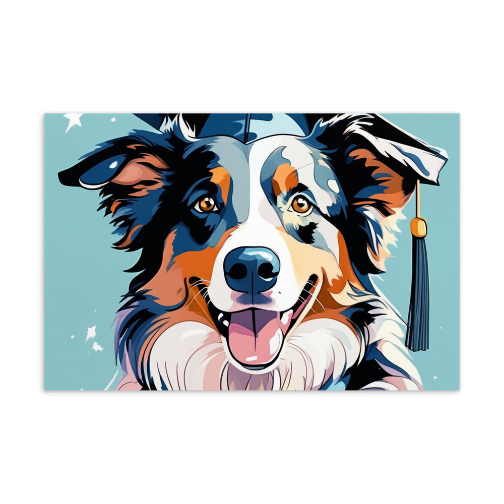 PugMug Custom Australian Shepherd Dog Postcard