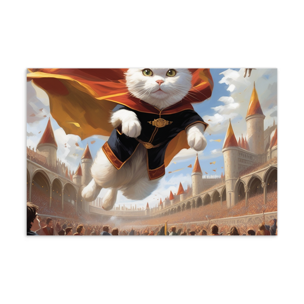 PugMug Custom White Companion Cat Postcard