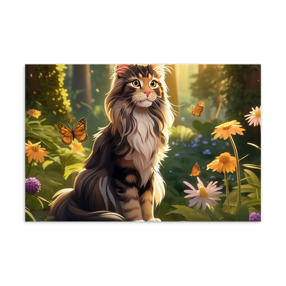 PugMug Custom Tabby Maine Coon Cat Postcard