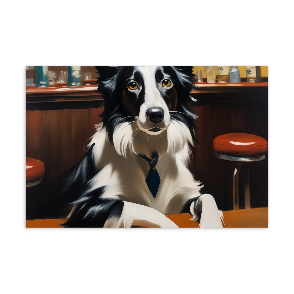 PugMug Custom Border Collie Postcard