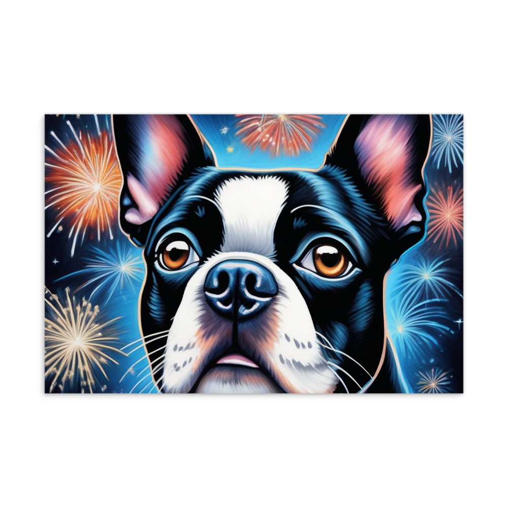 PugMug Custom Boston Terrier Postcard