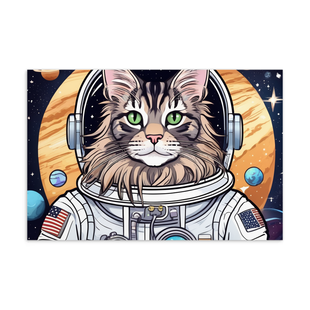 PugMug Custom Tabby Maine Coon Cat Postcard