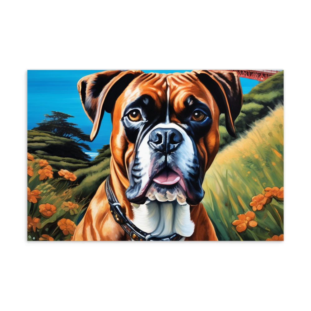 PugMug Custom Boxer Dog Postcard