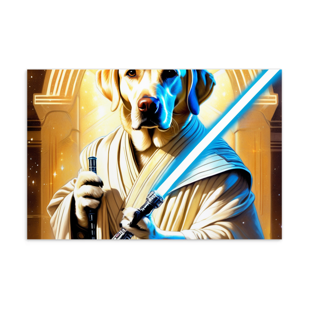 PugMug Custom White Labrador Retriever Postcard