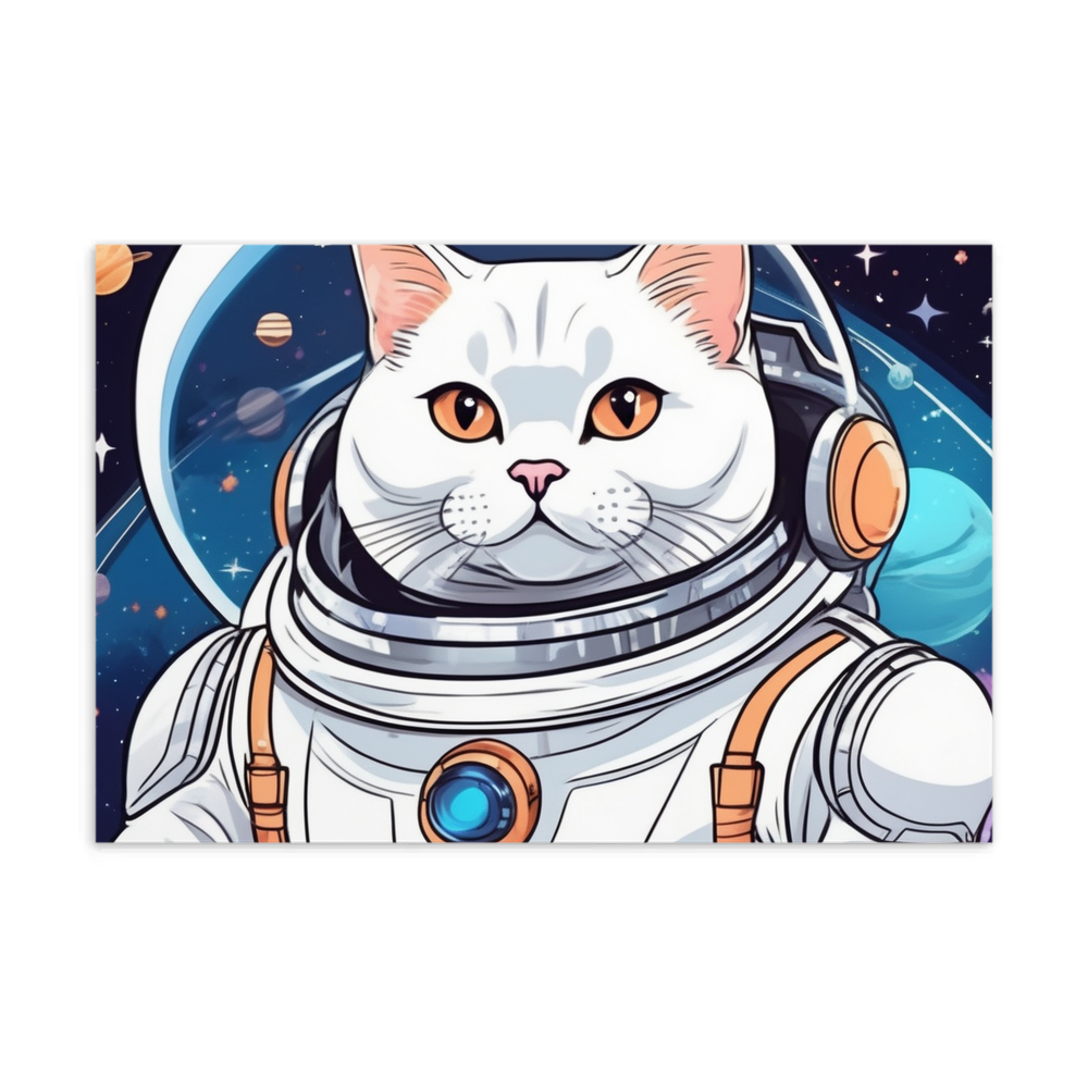 PugMug Custom White British Shorthair Cat Postcard