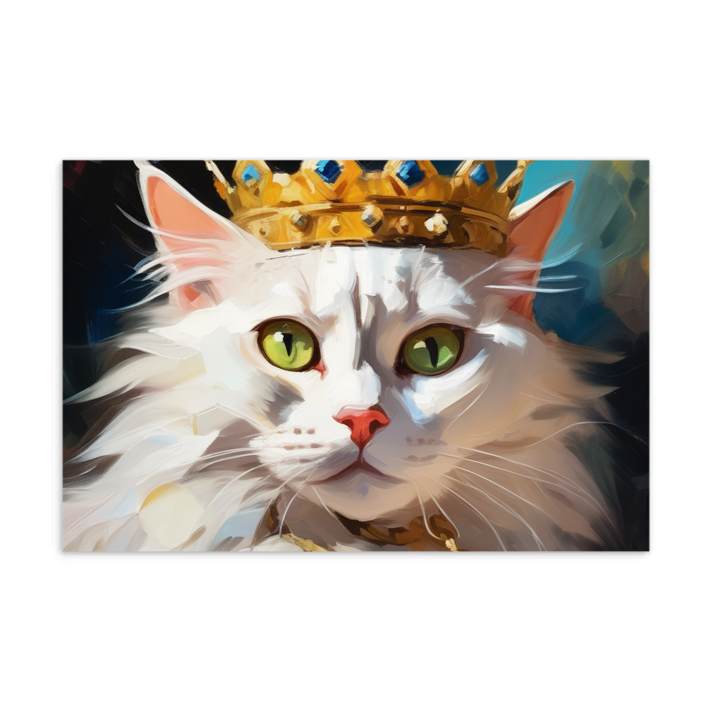 PugMug Custom White Companion Cat Postcard