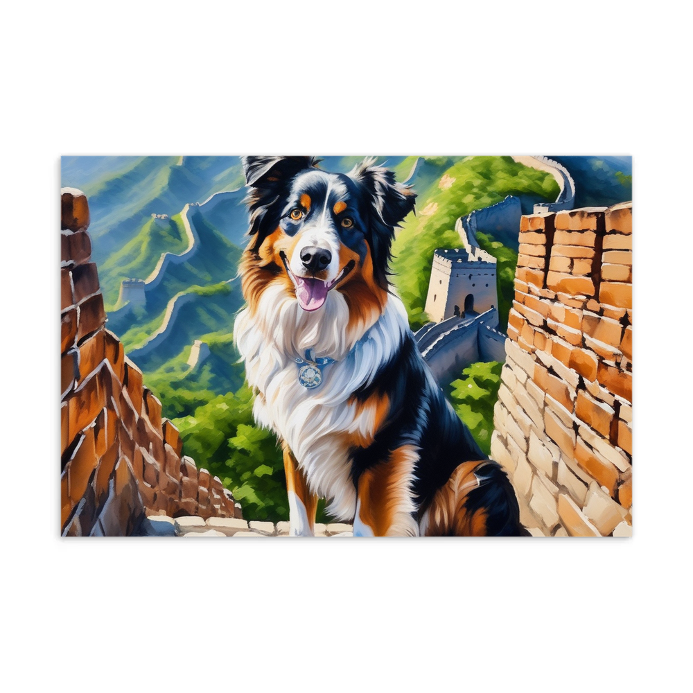PugMug Custom Miniature American Shepherd Postcard