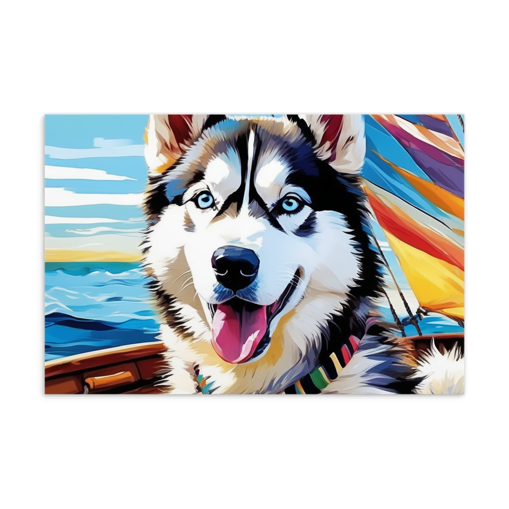 PugMug Custom Siberian Husky Postcard