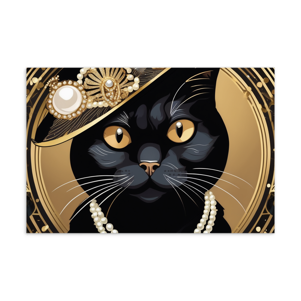 PugMug Custom Black British Shorthair Cat Postcard