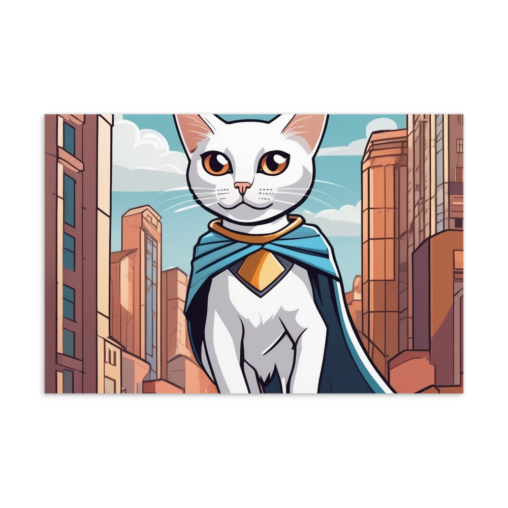 PugMug Custom White Abyssinian Cat Postcard