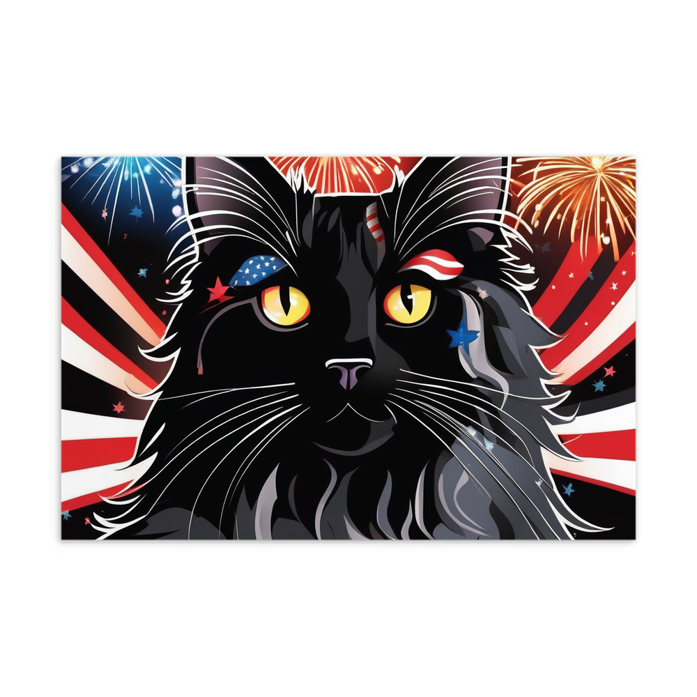 PugMug Custom Black Maine Coon Cat Postcard
