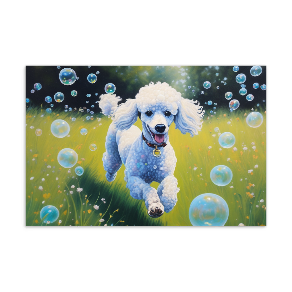PugMug Custom White Poodle Postcard