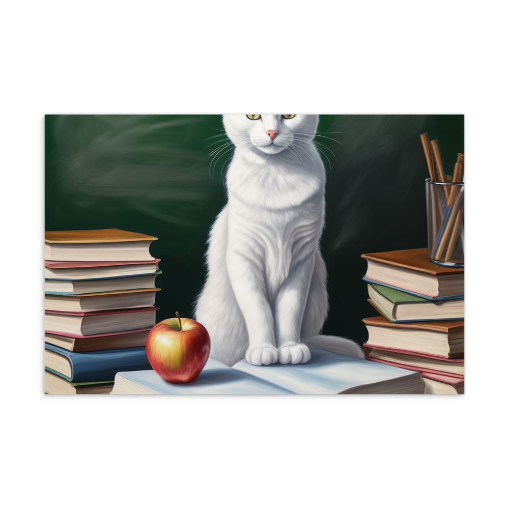 PugMug Custom White Companion Cat Postcard