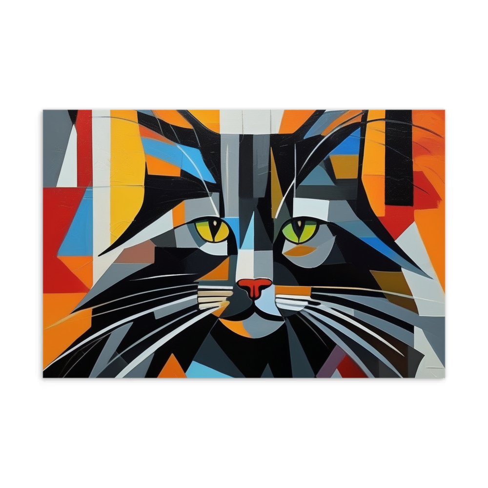 PugMug Custom Black Maine Coon Cat Postcard