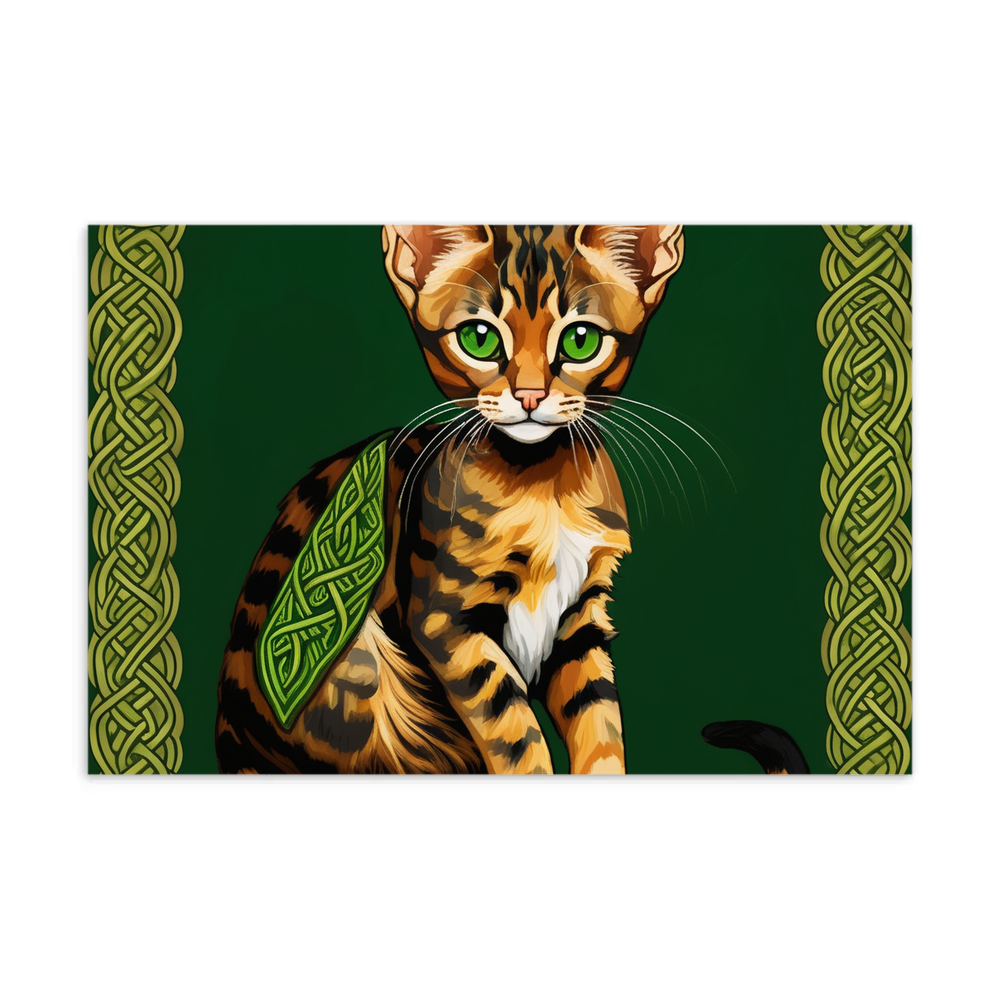 PugMug Custom Tabby Abyssinian Cat Postcard