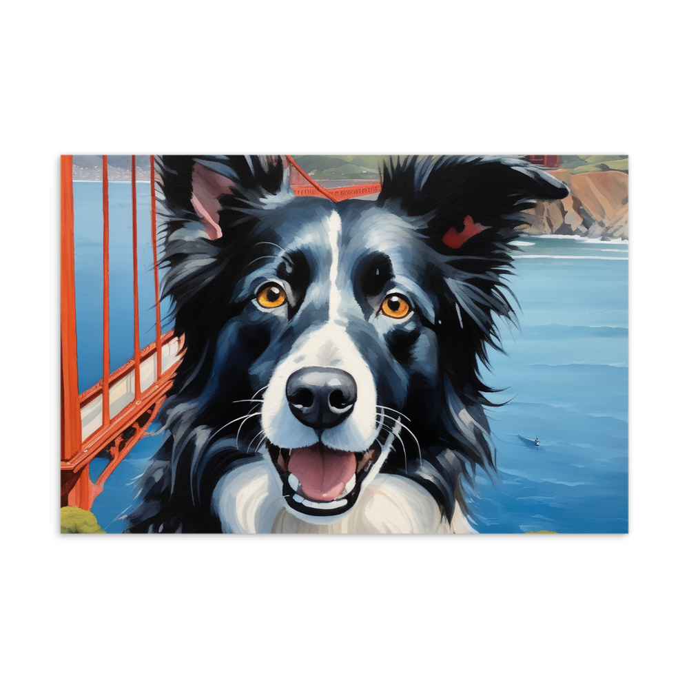 PugMug Custom Border Collie Postcard