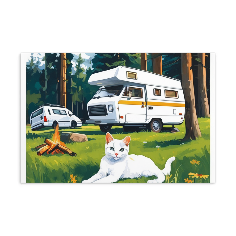 PugMug Custom White Companion Cat Postcard