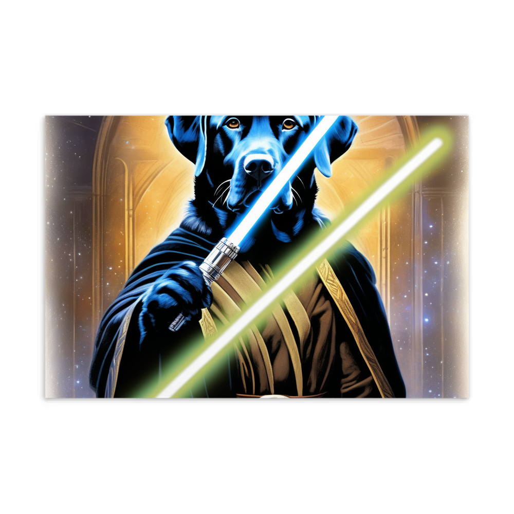 PugMug Custom Black Labrador Retriever Postcard