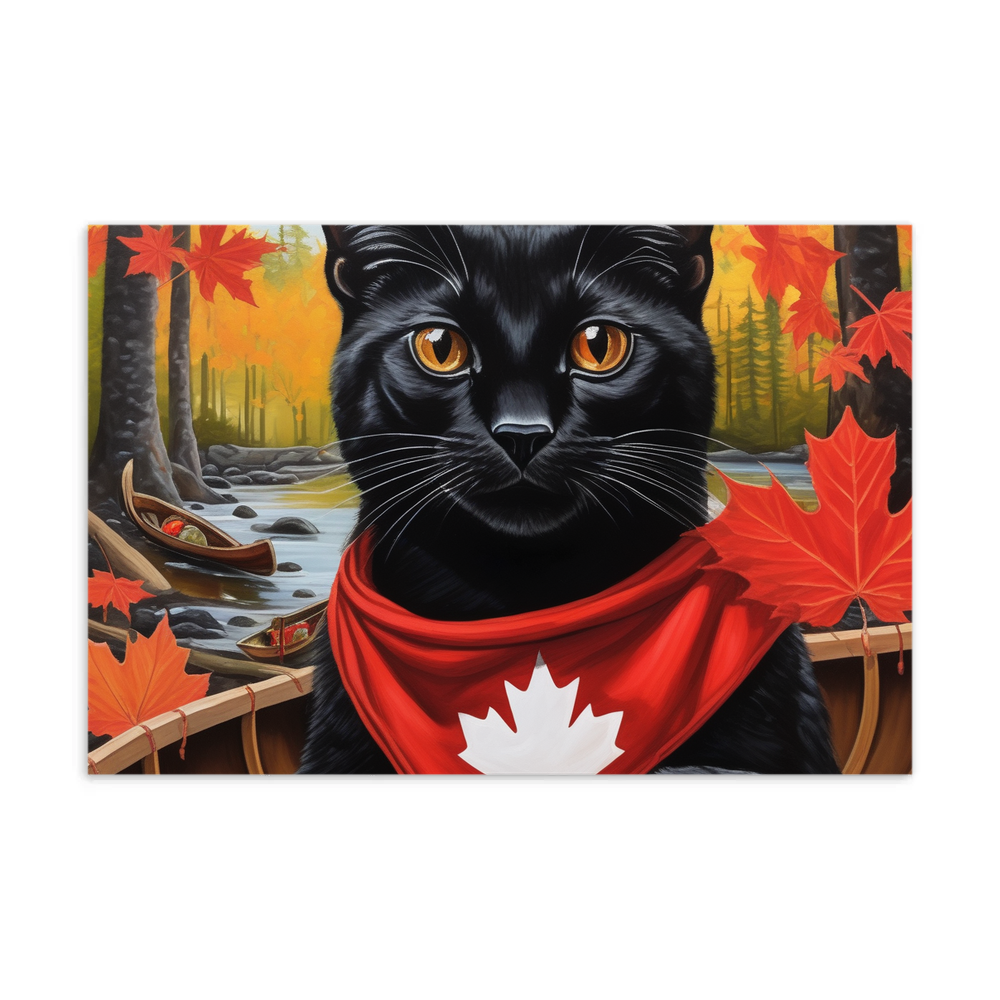 PugMug Custom Black Exotic Cat Postcard