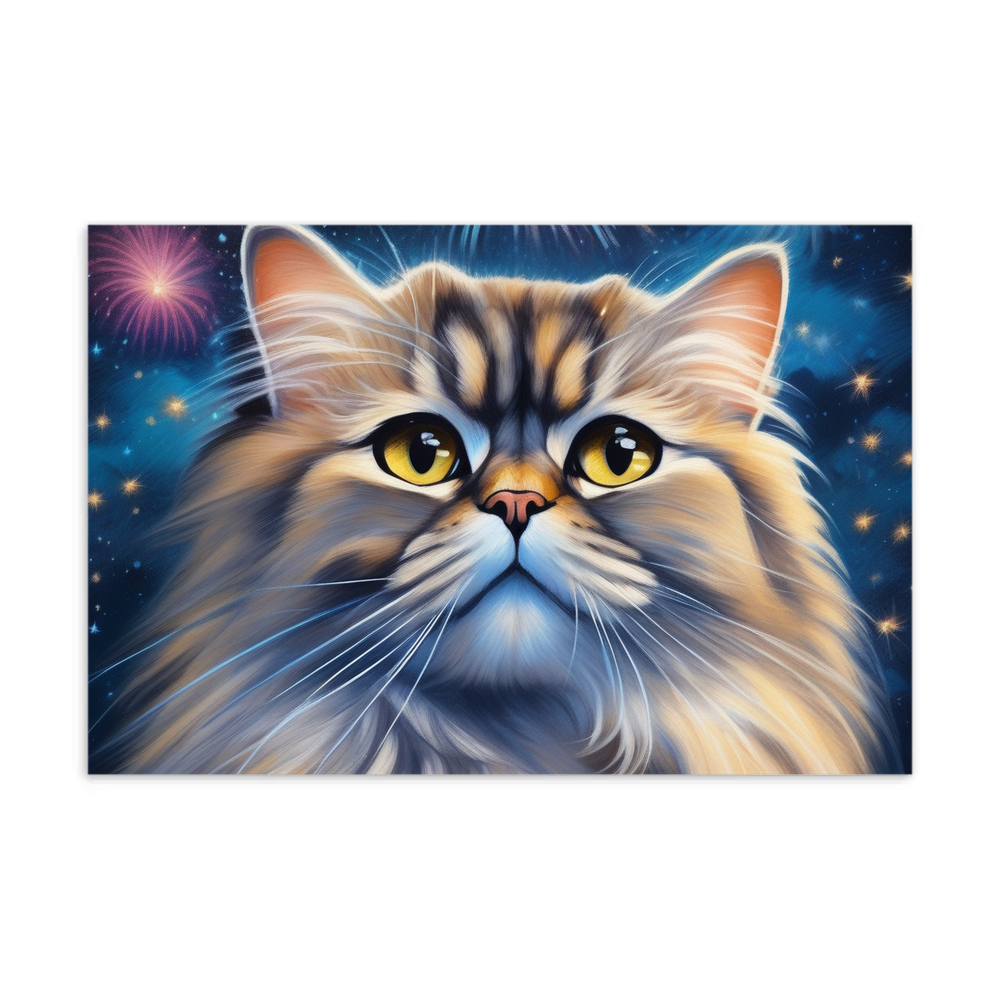 PugMug Custom Tabby Persian Cat Postcard