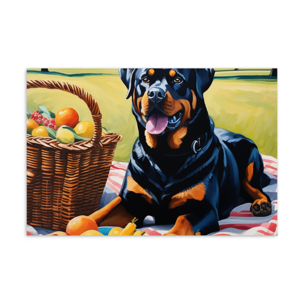 PugMug Custom Rottweiler Postcard